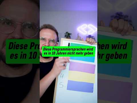 Welche Programmiersprachen wird es in 10 Jahren nicht mehr geben? #coding #programmieren