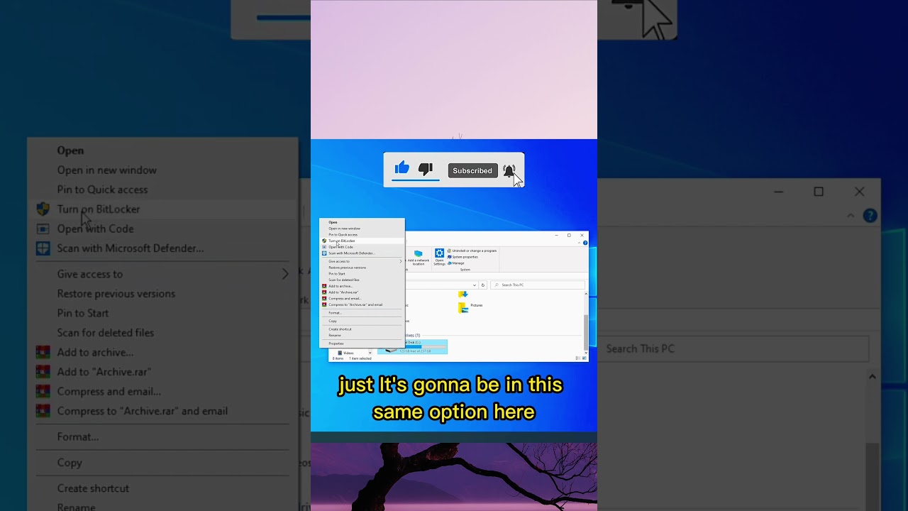 Easily Remove BitLocker Encryption on Windows 10 π
