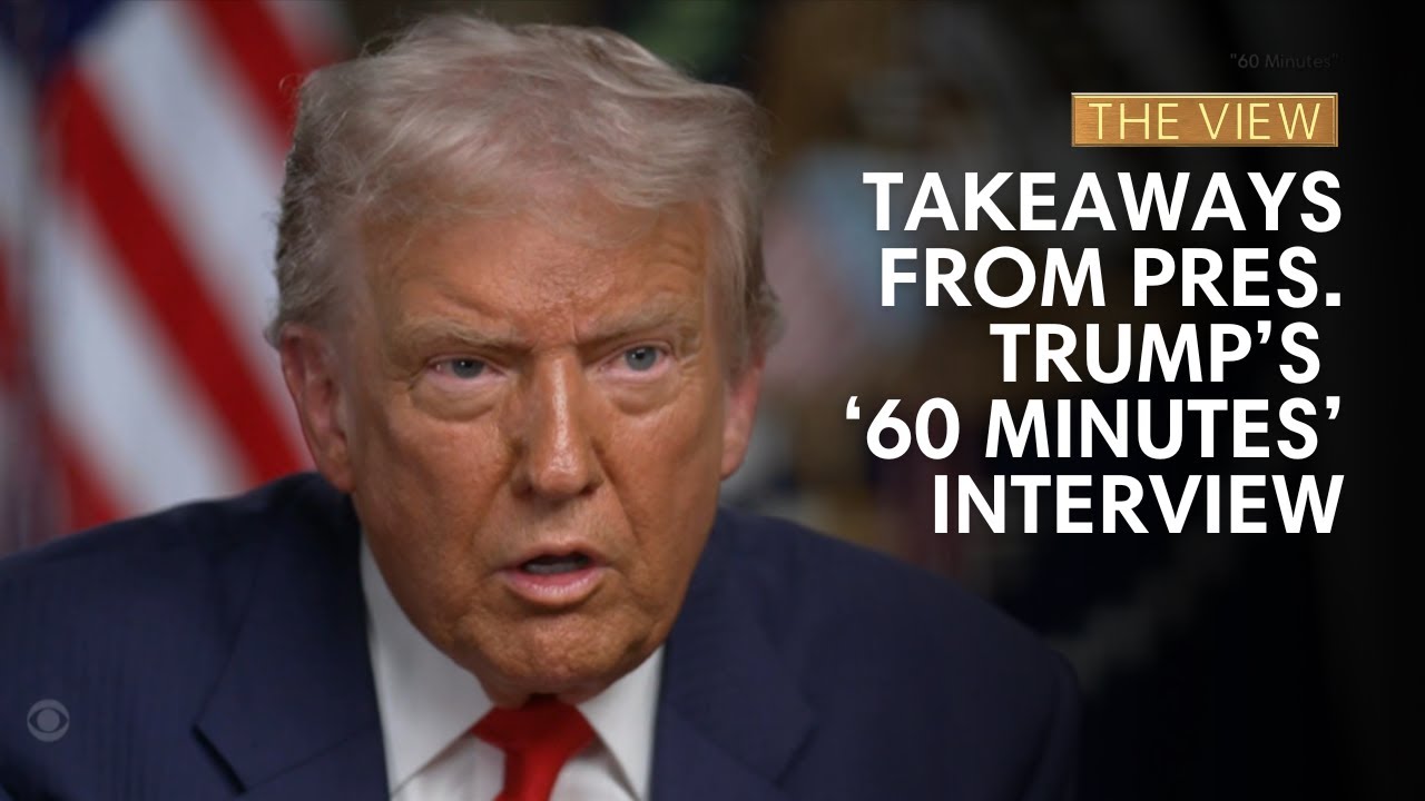 Key Highlights from Trump’s ‘60 Minutes’ Interview 🗣️