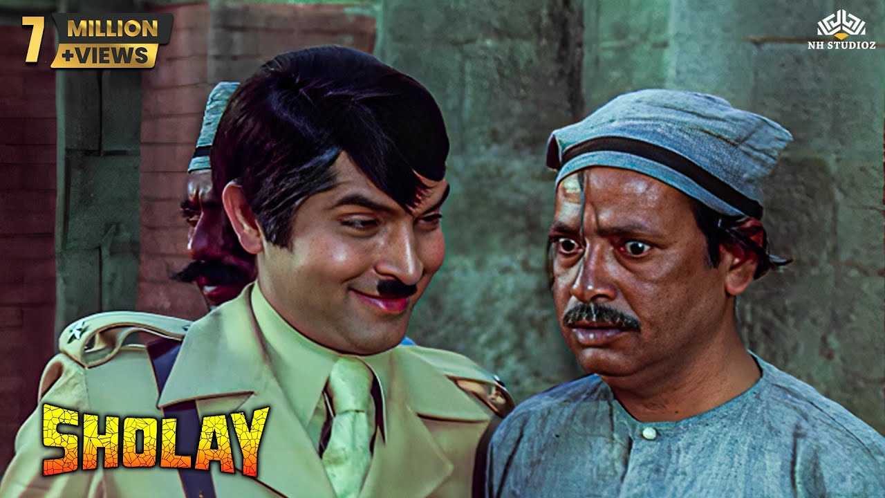 Asrani's Comedy Scene in Sholay 😂