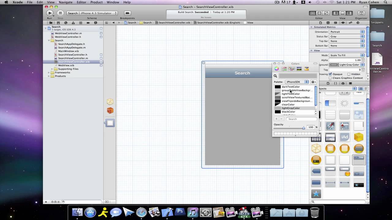 Xcode 4: Slide Up a WebView Tutorial π±