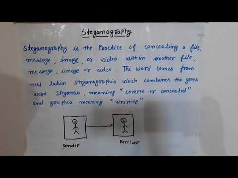 Steganography, cyber security lecture series