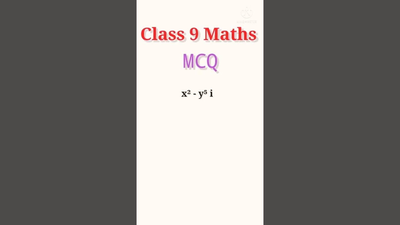 Class 9 Maths Chapter 2: Polynomials MCQ π₯