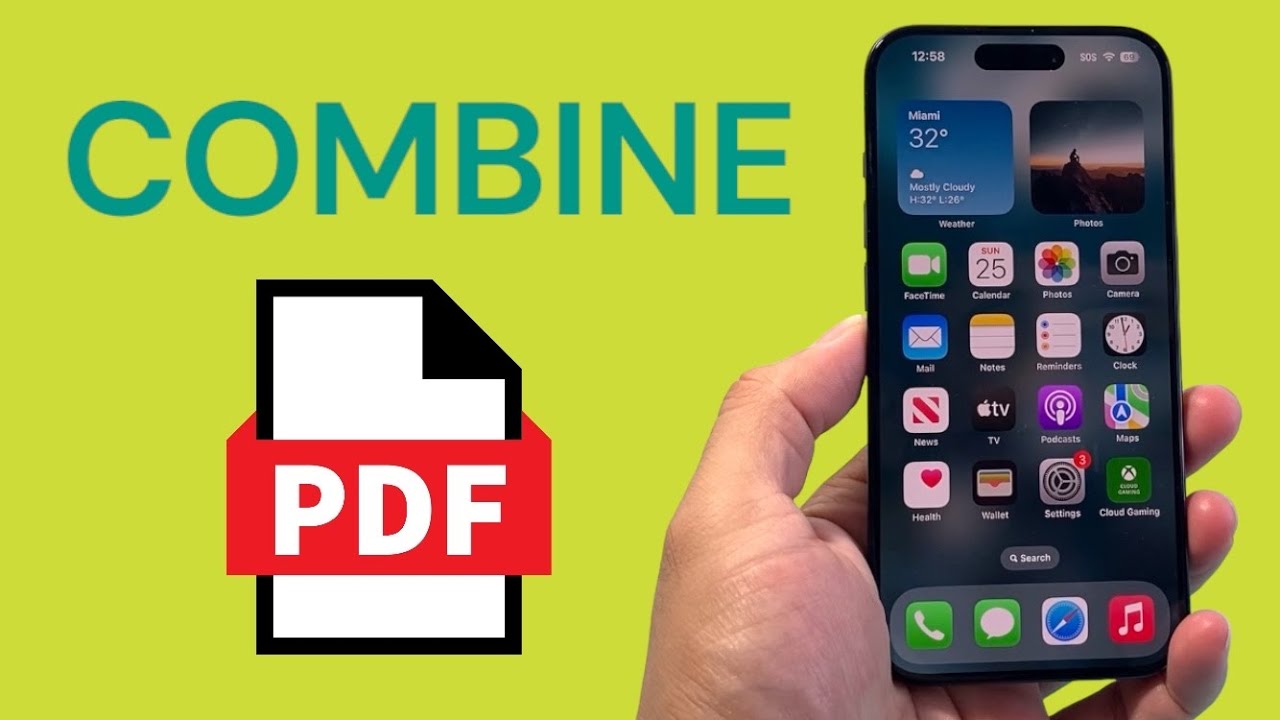 Guide to Merging PDF Files on iPhone and iPad