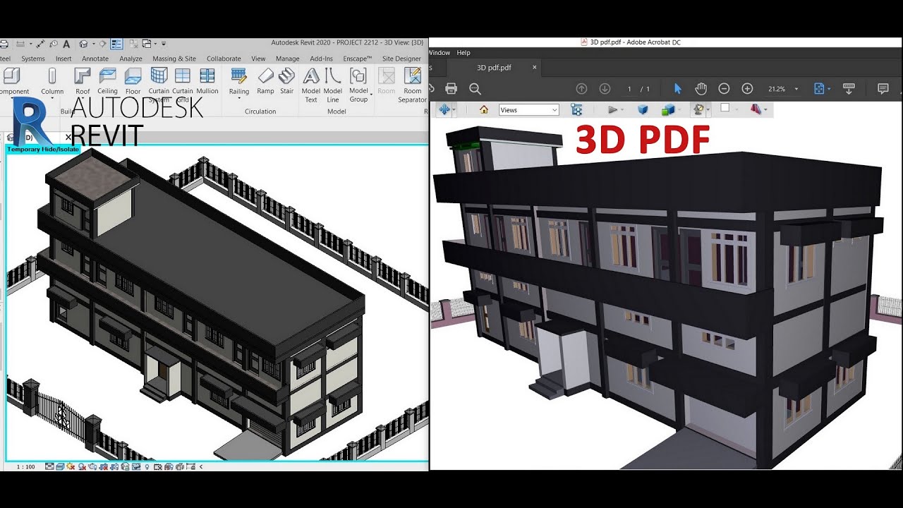 Revit to 3D PDF Conversion Guide Using Simlab Composer Plugin