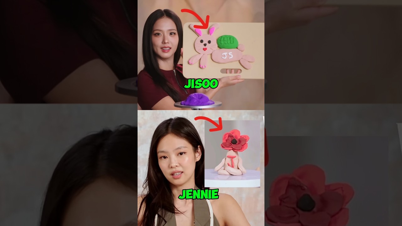 Jensoo Self Portrait Revealed! 😱 #Jisoo #Jennie #BlackPink #Shorts