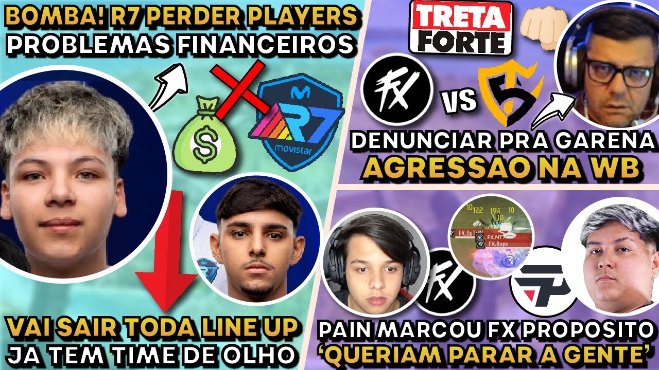 ⚠️ R7 Pode Perder Jogadores! Pain Marca FX? Denúncia na Garena Pode Mudanças no Jogo