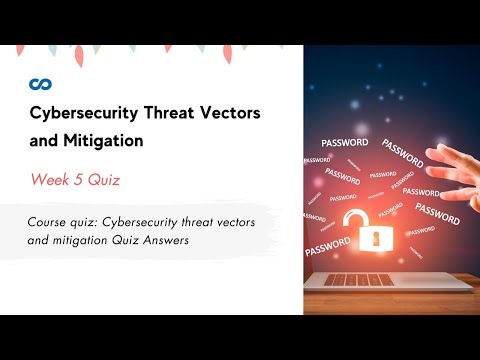 Course quiz: Cybersecurity threat vectors and mitigation Quiz Answers