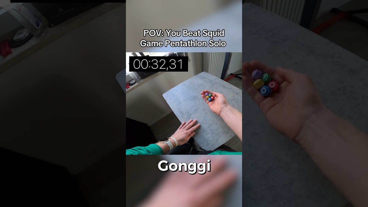 Squid Game Solo Pentathlon World Record in 2 Min 🏆