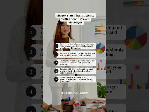 Master Your Thesis Defense With These 5 Proven Strategies🔥#shorts #dissertation #presentation