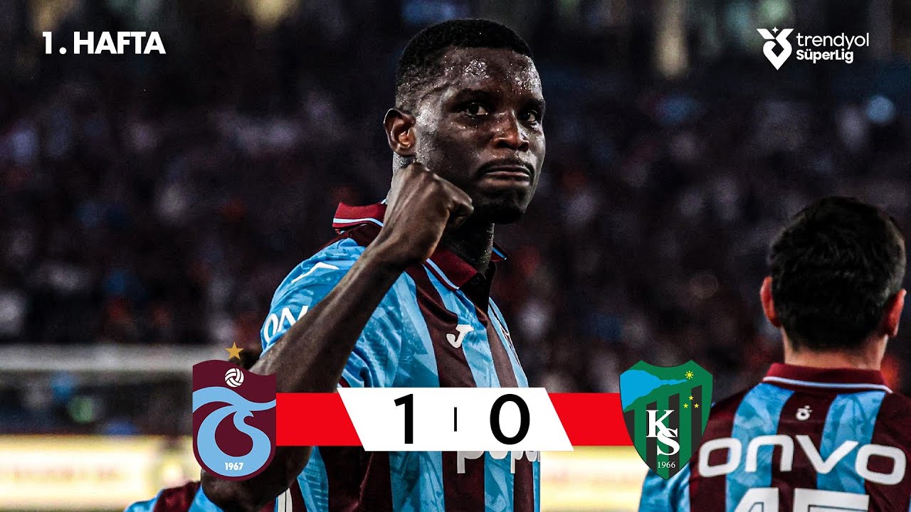 Trabzonspor 1-0 Kocaelispor | Süper Lig 2025/26 İlk Hafta Özeti ⚽