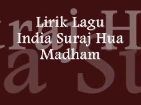 Suraj Hua Madham Full Song Lyrics ☀️