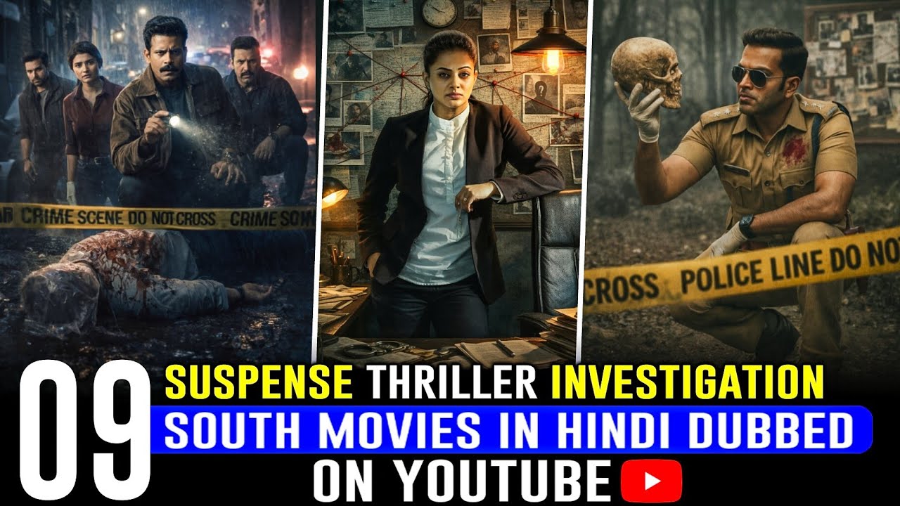 Top 9 New South Indian Murder Mystery Thriller Movies in Hindi | South Indian Movies in Hindi 2026