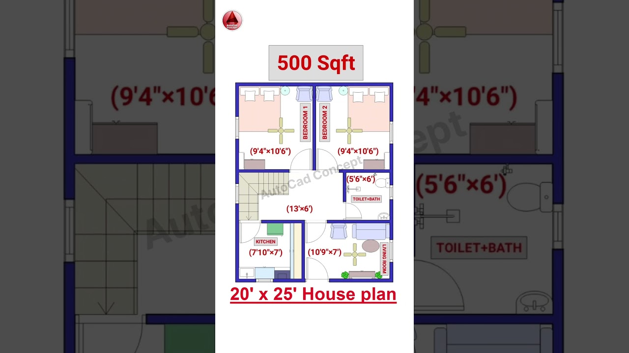 20x25 Simple House Design 🏡