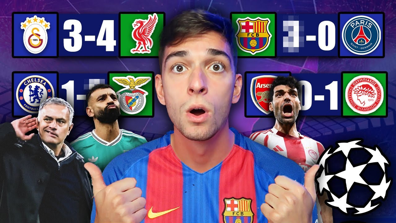 UEFA Champions League Matchday 2 Predictions ⚽