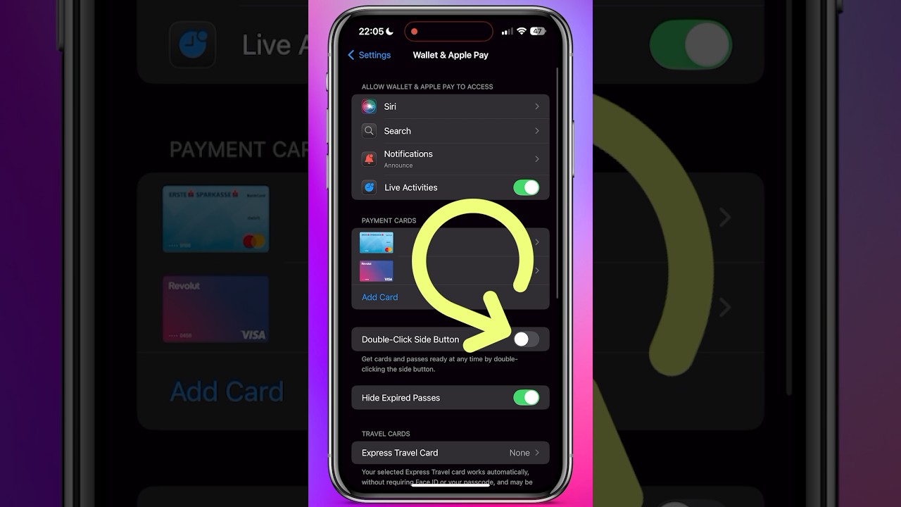 Quick Guide: Enable Double-Click for Apple Wallet 📱