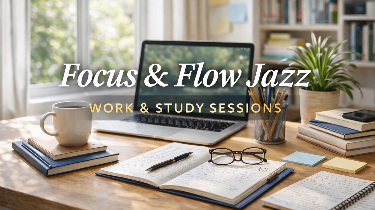 Ambient Jazz for Focus & Study – 180 Min 🎶