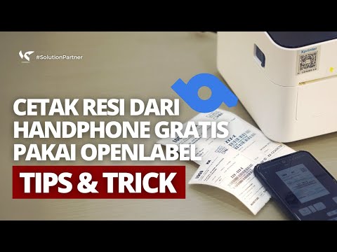 CETAK RESI PAKAI PRINTER THERMAL DARI HP LEWAT APLIKASI OPENLABEL - CEPAT, PRAKTIS, DAN GRATIS