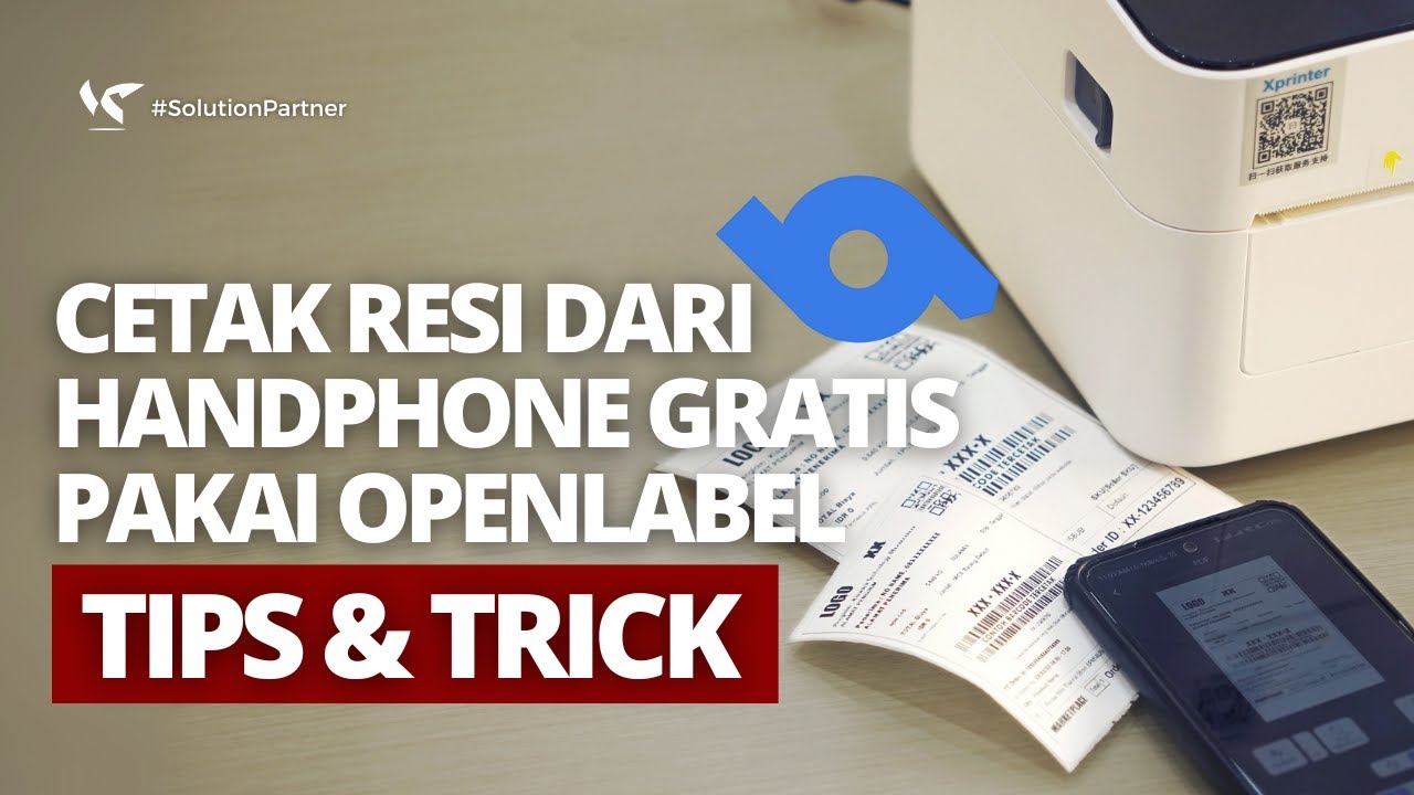 Cetak Resi Pengiriman di HP Pakai OpenLabel 📱