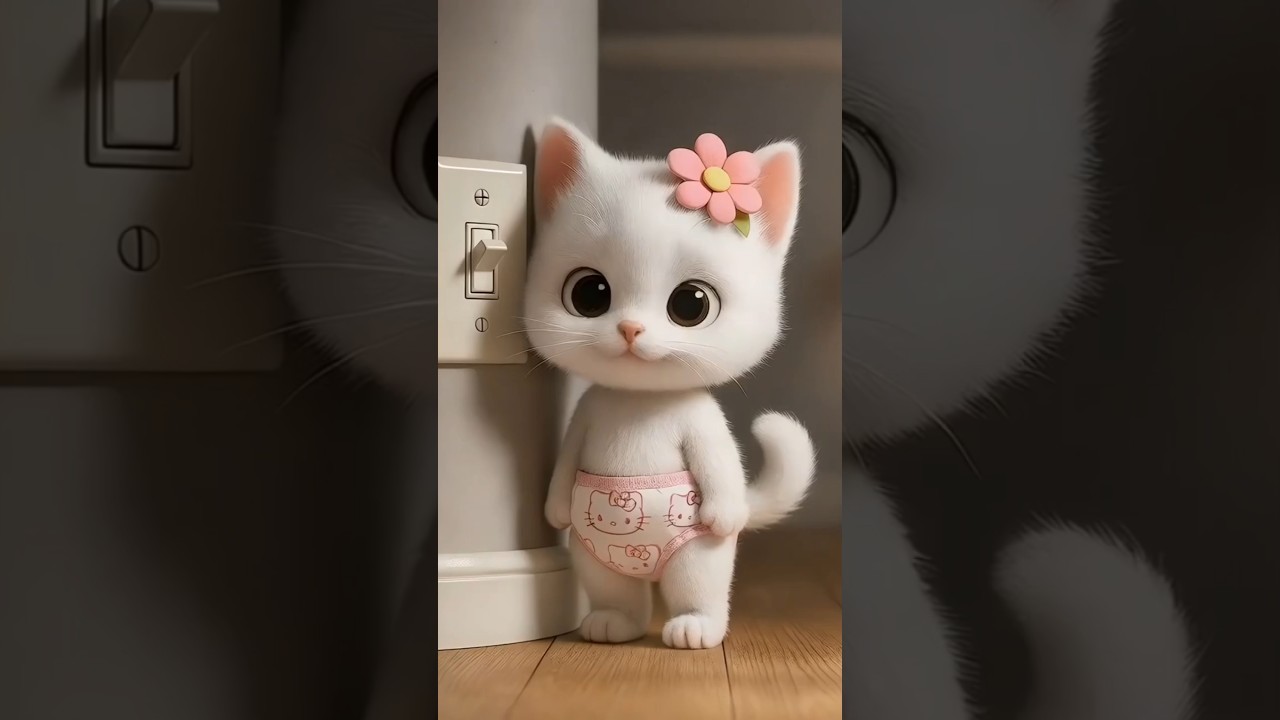 Funny Cat Cartoon: Kitten Turns on Fan 😹