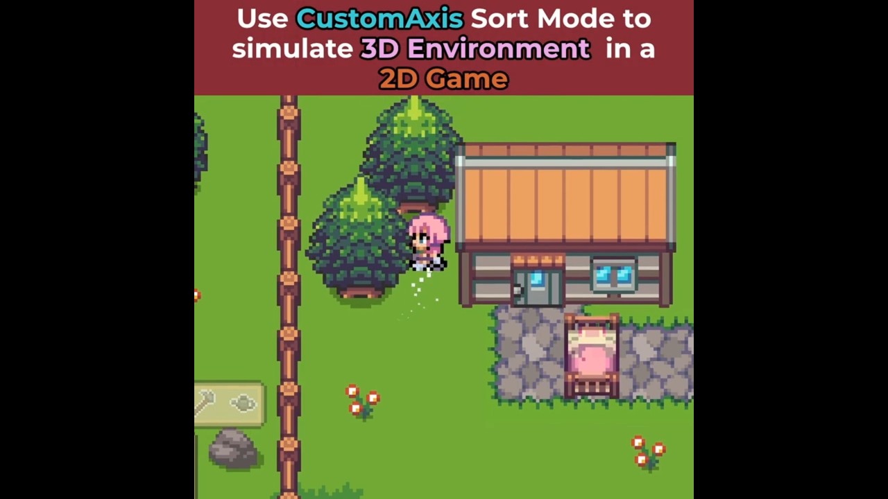 Unity 2D: Y Sorting for Character Behind Sprites