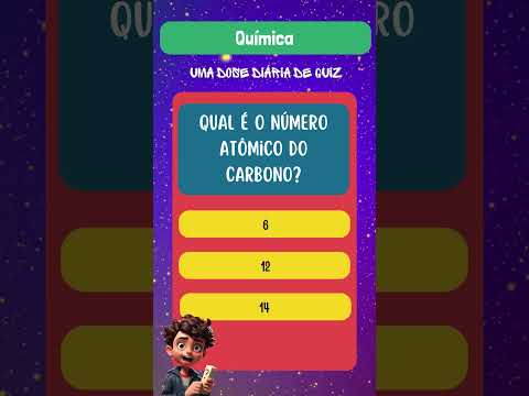 Quiz #014  - Teste seus Conhecimentos em Matemática, Química e Biologia! #quiz  #horadoquiz