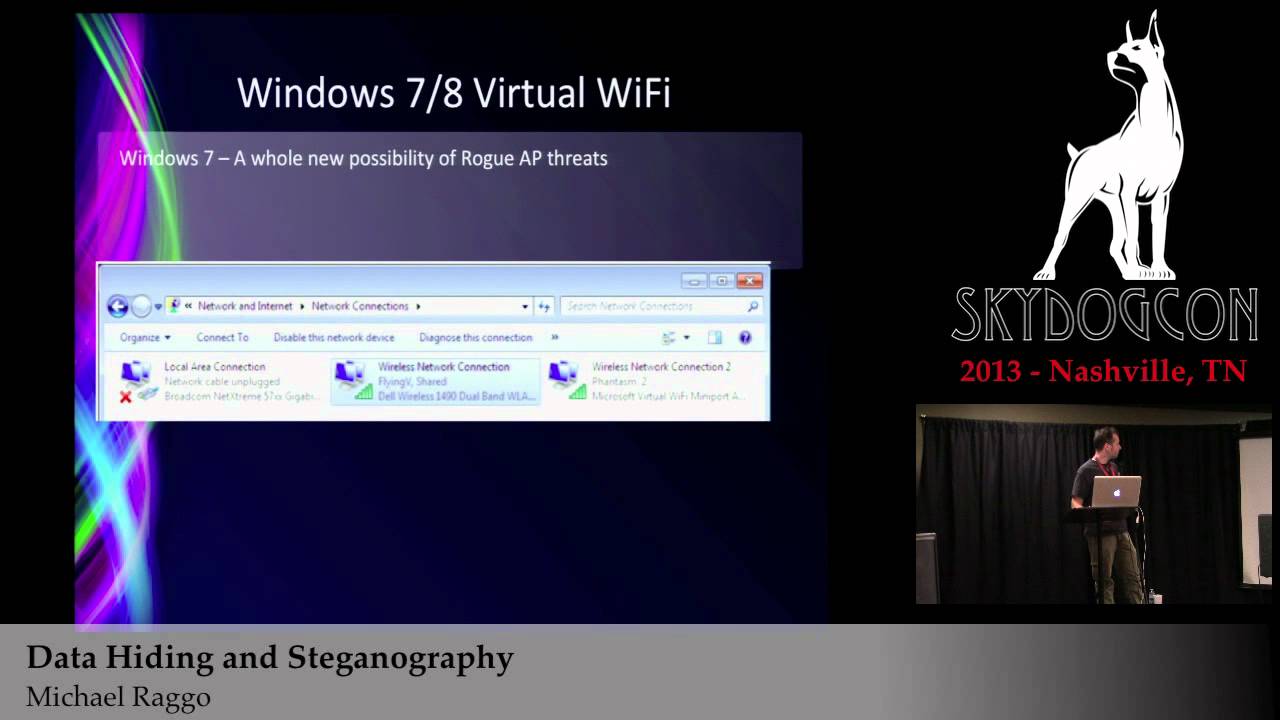 SkyDogCON 2013: Cutting-Edge Data Hiding & Steganography Techniques by Michael Raggo 🔍