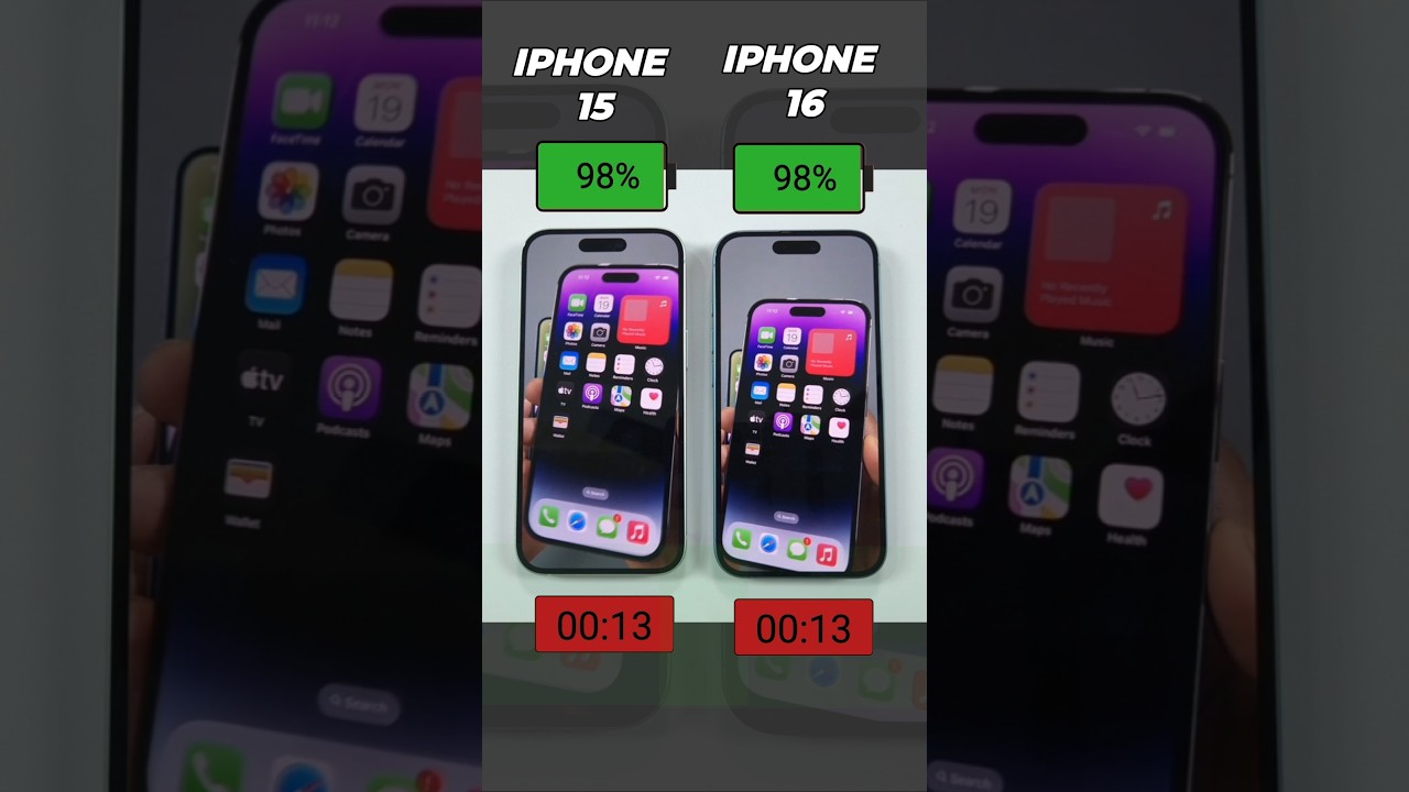 iPhone 16 vs iPhone 15 Battery Test 🔋