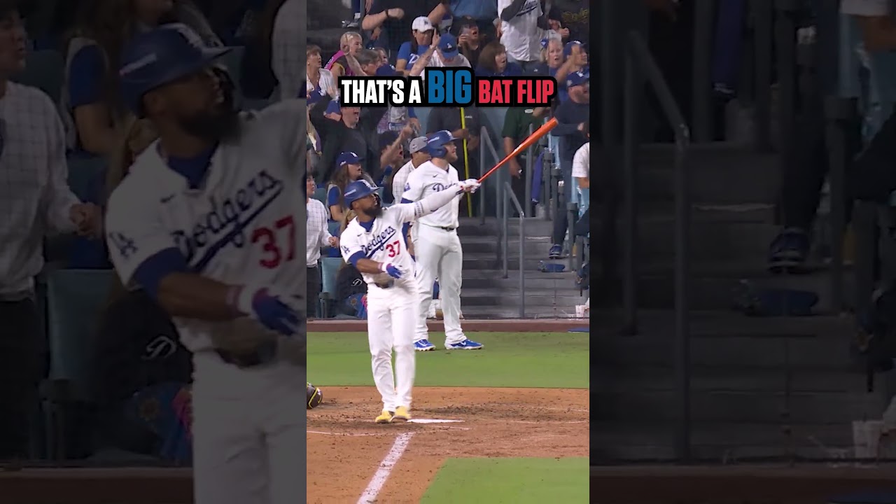Epic Bat Flip of the Year! 🔥 Dodgers Playoff Moment