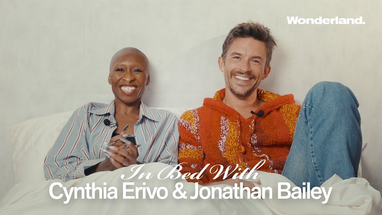 Cynthia Erivo & Jonathan Bailey in Wonderland Bed Shoot