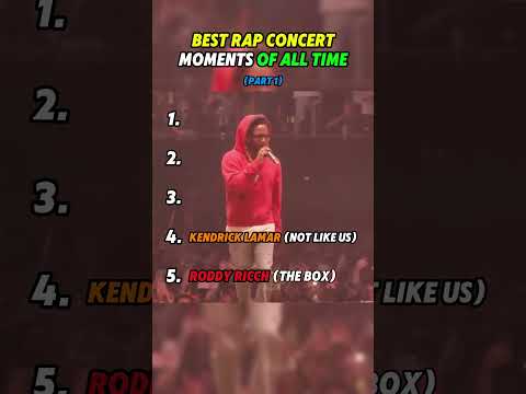 TOP 5 BEST RAP CONCERT MOMENTS OF ALL TIME 🎤🔥#travisscott #kendricklamar #roddyricch #rap