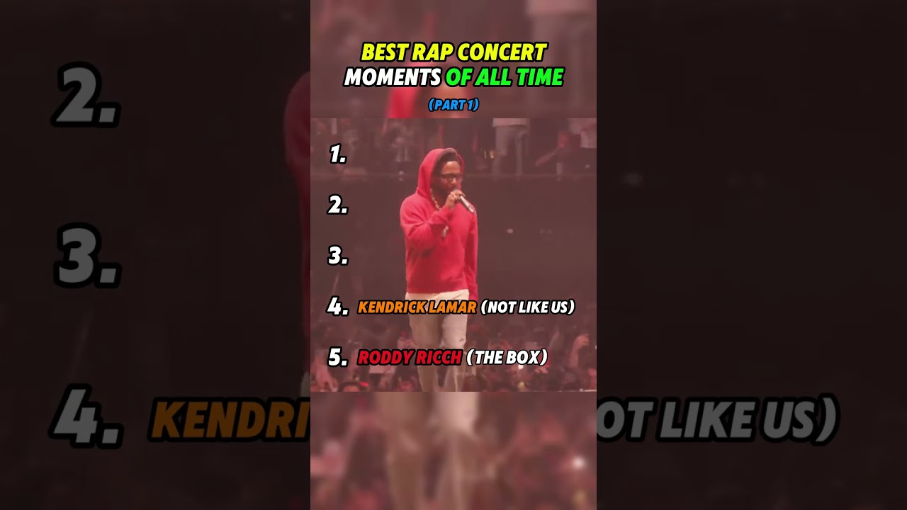 TOP 5 Top 5 Unforgettable Rap Concert Moments of All Time 🎤🔥