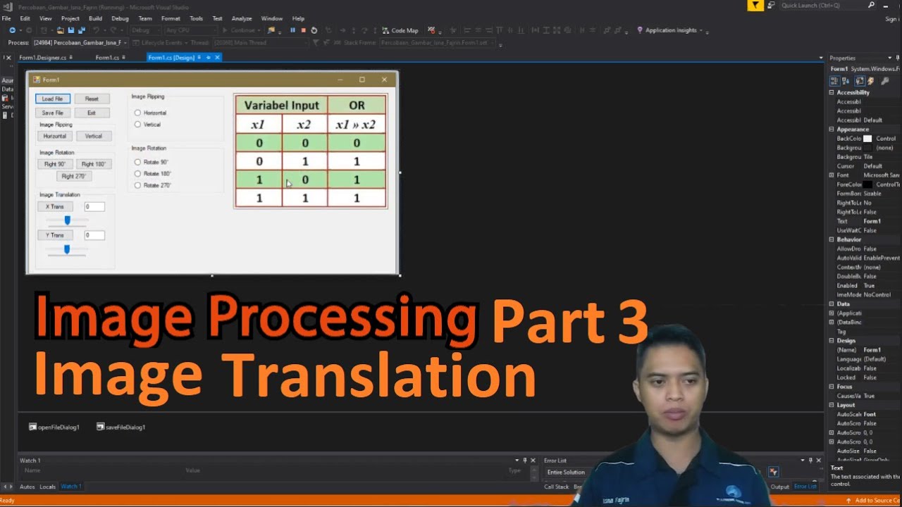 C# Image Translation with TrackBar 🎛️
