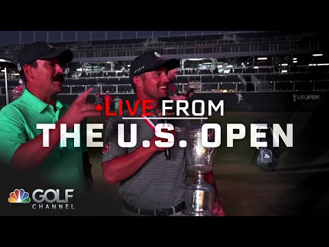 Bryson DeChambeau crashes set, Wagner STICKS 18 bunker shot | Live From the U.S. Open | Golf Channel