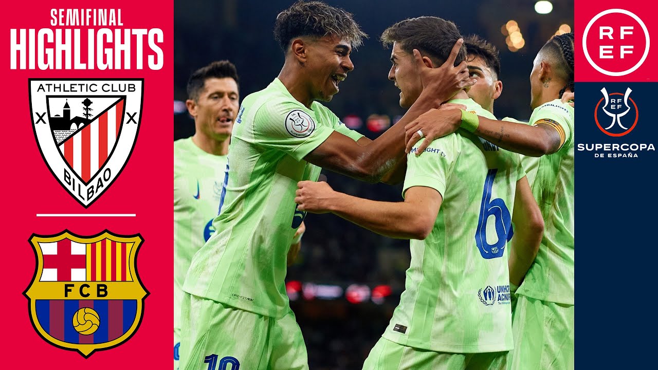 FC Barcelona Beats Athletic Club 2-0 in Supercopa Semifinal