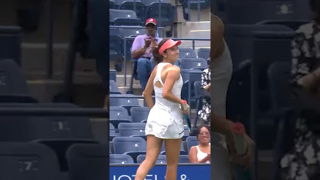 Anna Danilina Misses the Perfect Volley at the 2023 US Open 😅