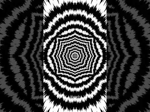 Monochrome Hypnosis: A Mesmerizing Black and White Illusion. #illustration #trippy #shorts