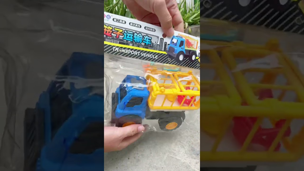Toy Trucks Assembly: P38, Excavator & Animal Truck π