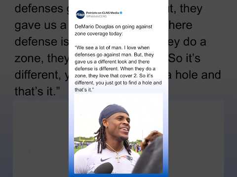 DeMario Douglas LOVES going against Man Coverage