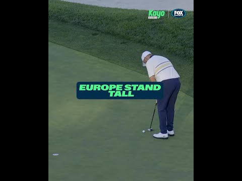 EUROPE WIN THE RYDER CUP