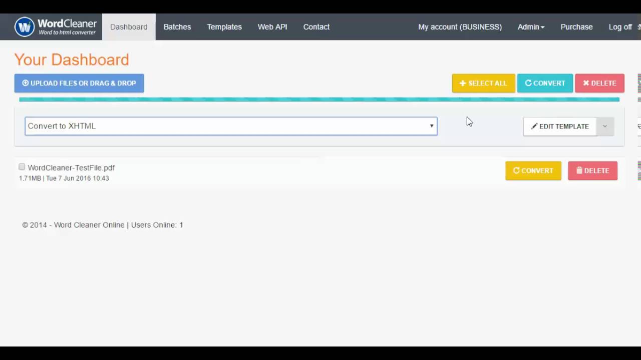 Convert PDF Files to HTML Online with Word Cleaner