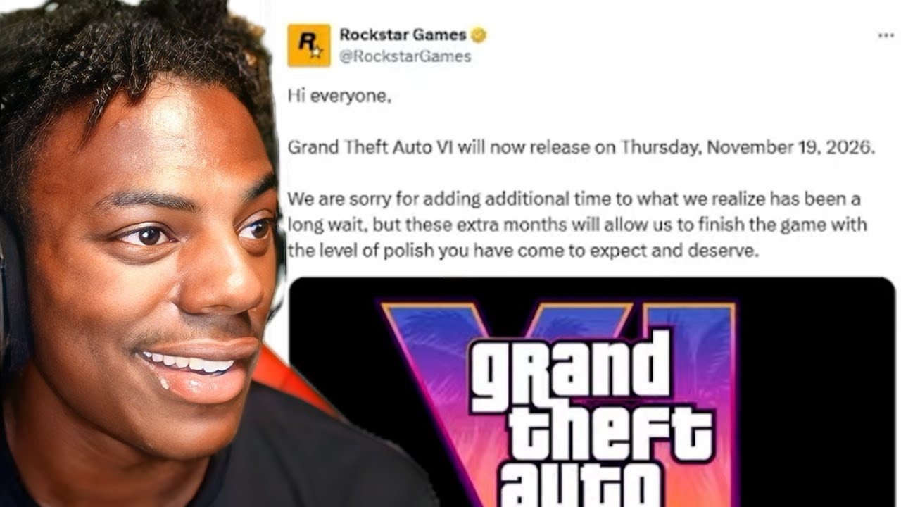 iShowSpeed Reacts to the GTA 6 Delay 🚨