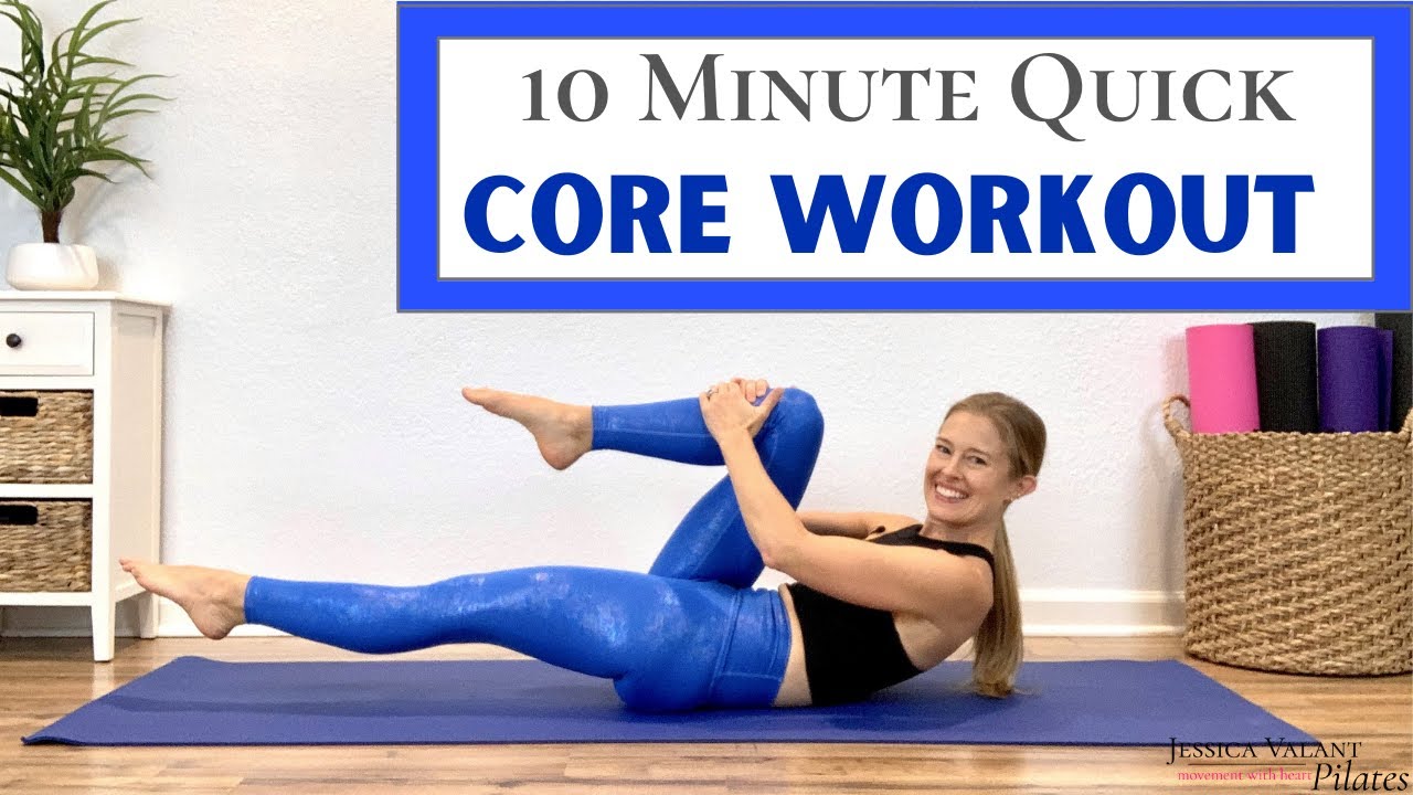 10-Minute Quick Core Workout with Pilates Abs at Home