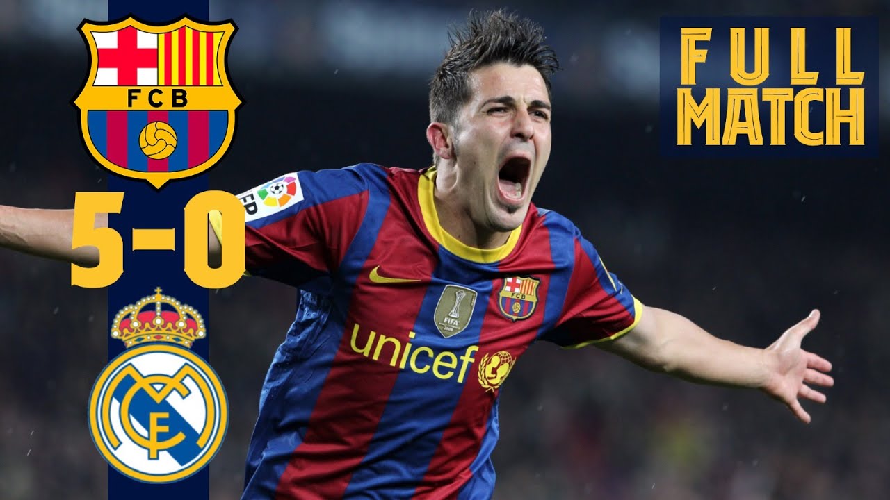 Epic 5-0 Victory: Barcelona vs. Real Madrid (2010) Full Match ⚽