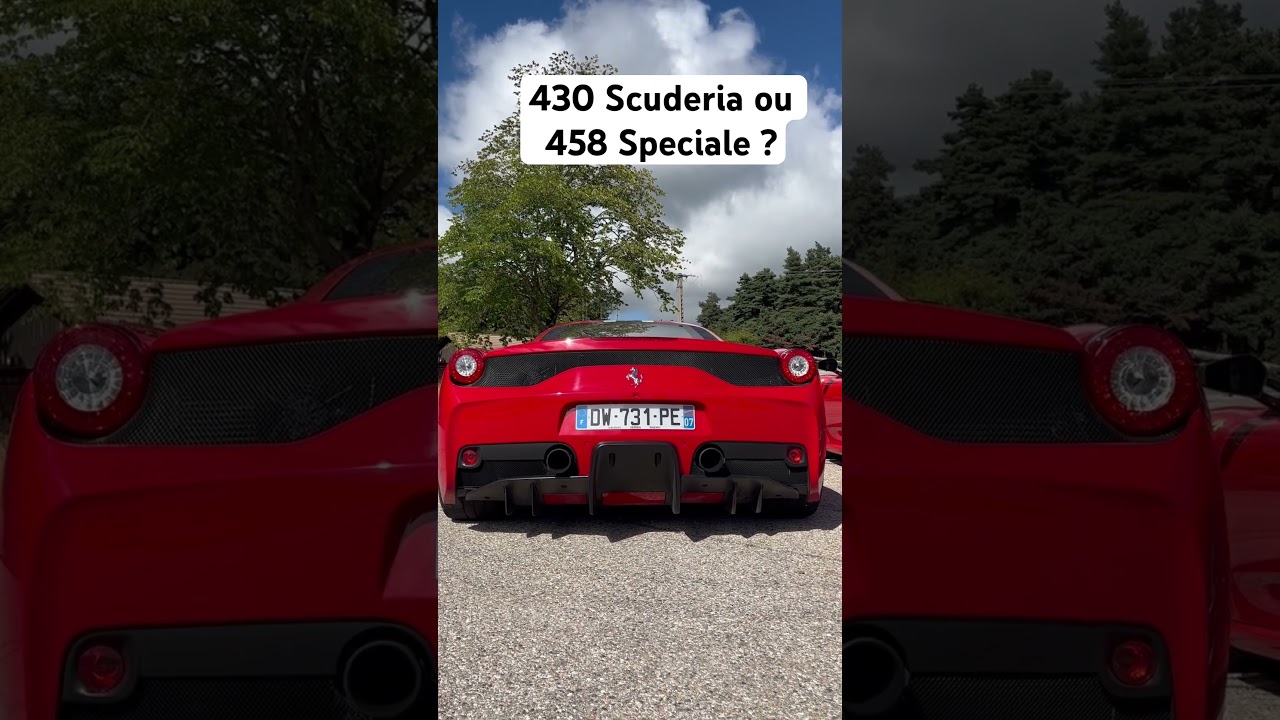 Ferrari 430 Scuderia vs 458 Speciale : V8 légendaires