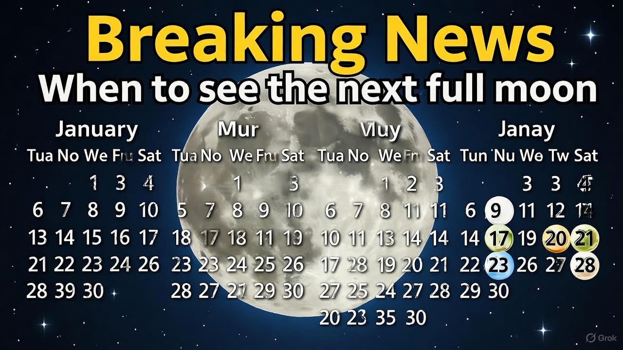 Full Moon Calendar 2025: Dates & Viewing Tips