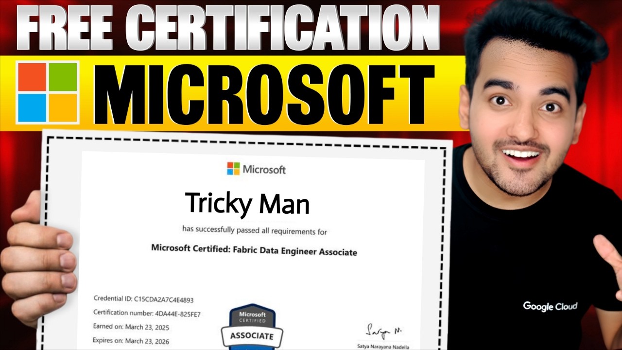 Free Microsoft Data Engineer Certification ๐ผ