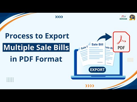 How to export Multiple Sale Bills in PDF Format in Marg ERP [English]