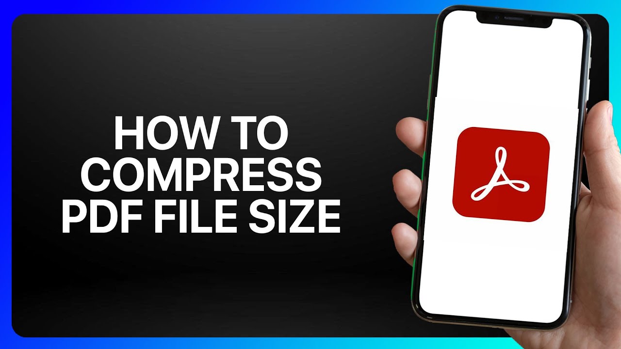 Compress PDF Files in Adobe Acrobat Reader 📄