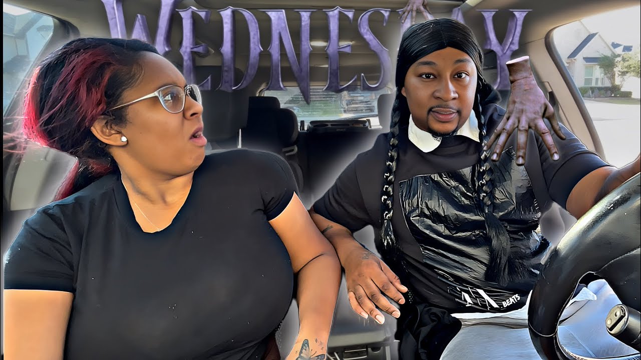 Surprising My Wife by Leaving the House as Wednesday Addams! 😲